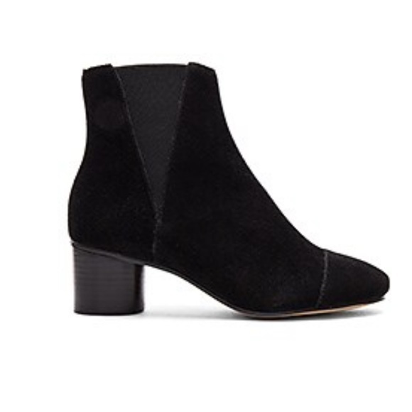 Rebecca Minkoff Izette Bootie in Black Oiled Suede - Picture 1 of 12